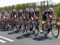 Cervelo Test Team at the front of the break. Iris Slappendel, Patricia Schwager, Charlotte Becker, Claudia HÃ¤usler, Sarah DÃ¼ster, Kirsten Wild