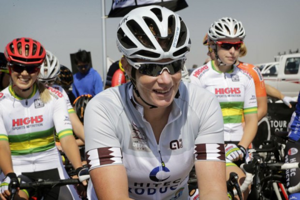 Madinat Al Shamal - Qatar - wielrennen - cycling - radsport - cyclisme - Wild Kirsten (Netherlands / Hitec Products) pictured during the Ladies Tour of Qatar 2016 stage - 3 from Al Zubarah Fort to Madinat Al Shamal - photo Anton Vos/Cor Vos © 2016