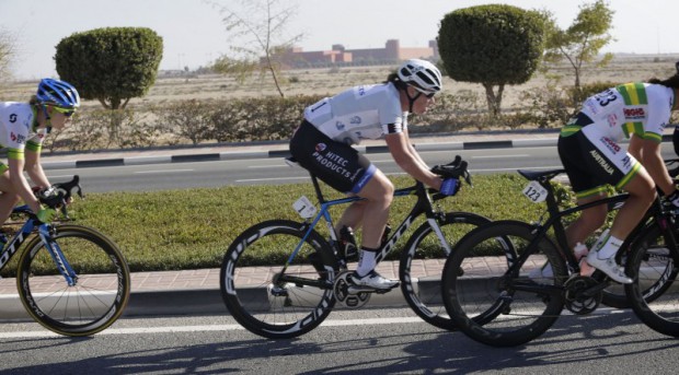 Madinat Al Shamal - Qatar - wielrennen - cycling - radsport - cyclisme - Wild Kirsten (Netherlands / Hitec Products) pictured during the Ladies Tour of Qatar 2016 stage - 3 from Al Zubarah Fort to Madinat Al Shamal - photo Anton Vos/Cor Vos © 2016